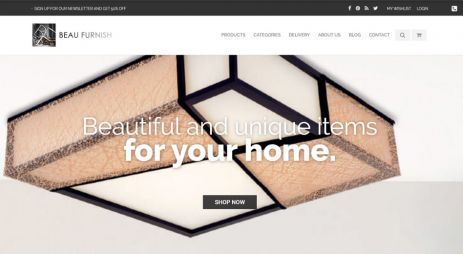 Home furniture e-commerce website